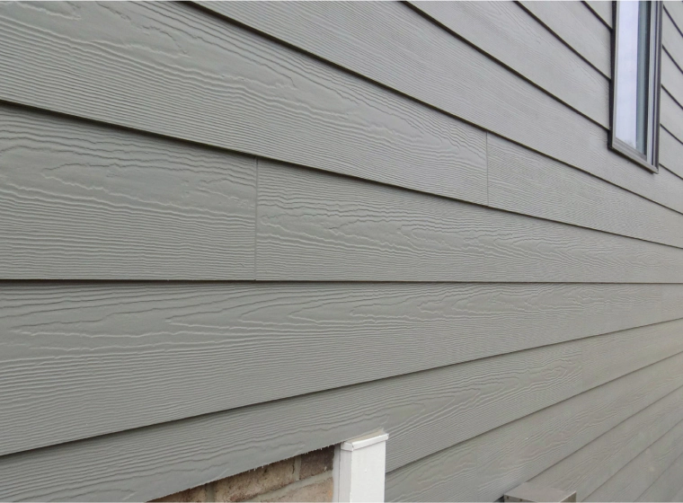 newly installed siding